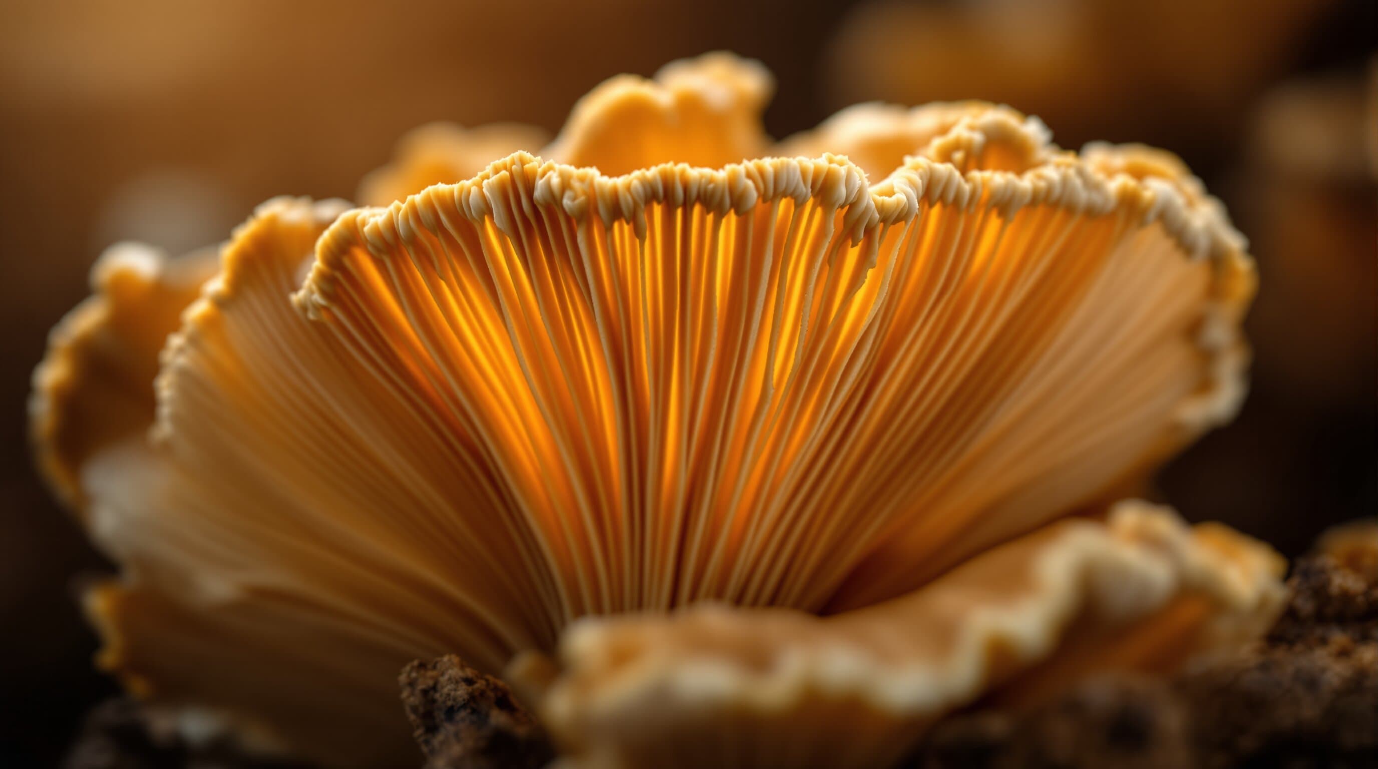 Hand-harvested lion's mane mushroom